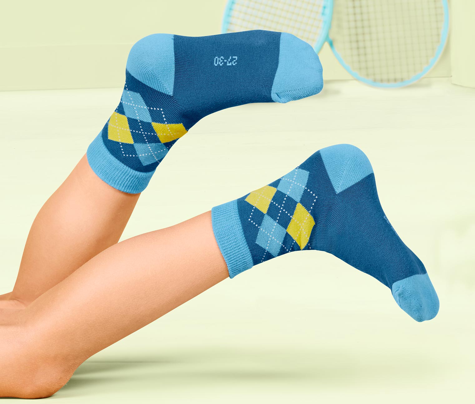 5 Paar Kinder-Socken, uni, argyle und gestreift online bestellen bei Tchibo  325241 | Lange Socken