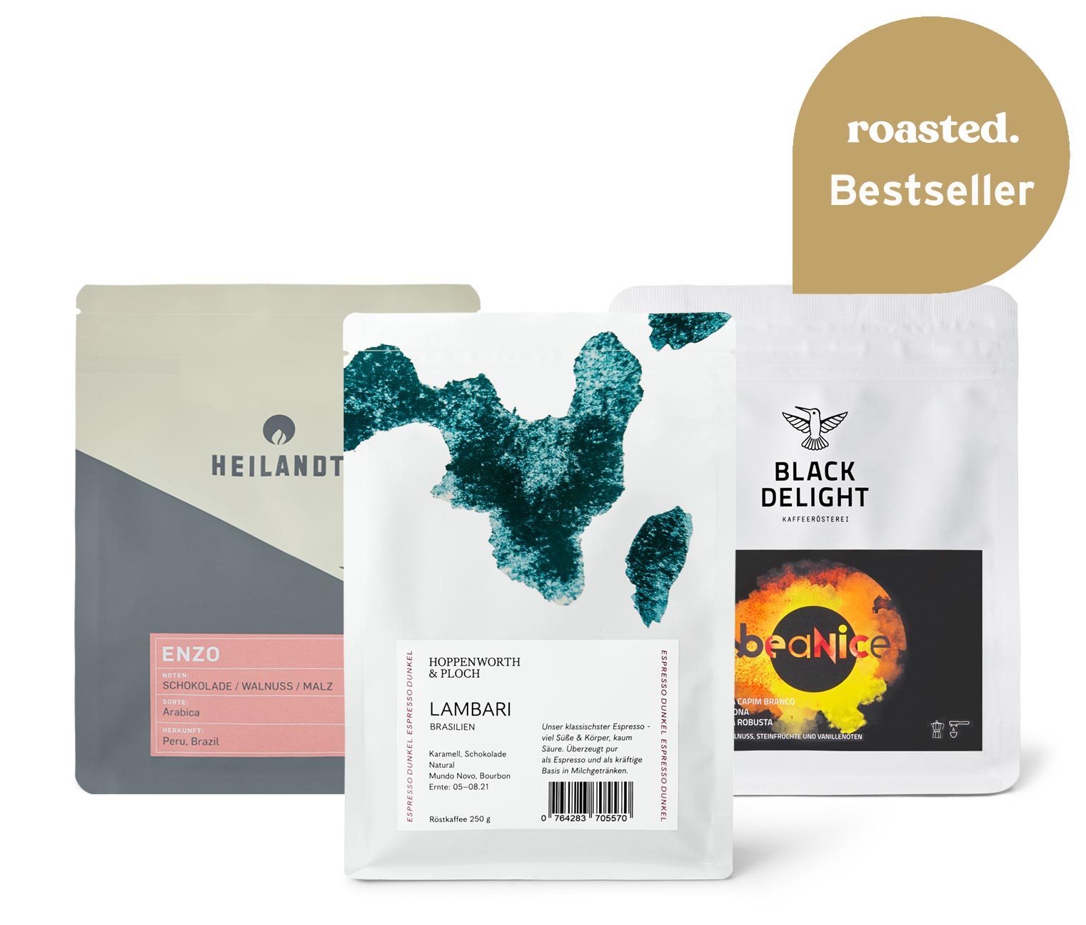 Thumbnail - Tchibo - Vollautomaten Probierpaket "Caffè Crema Entdecker Set" - 3x 250 g Ganze Bohne
