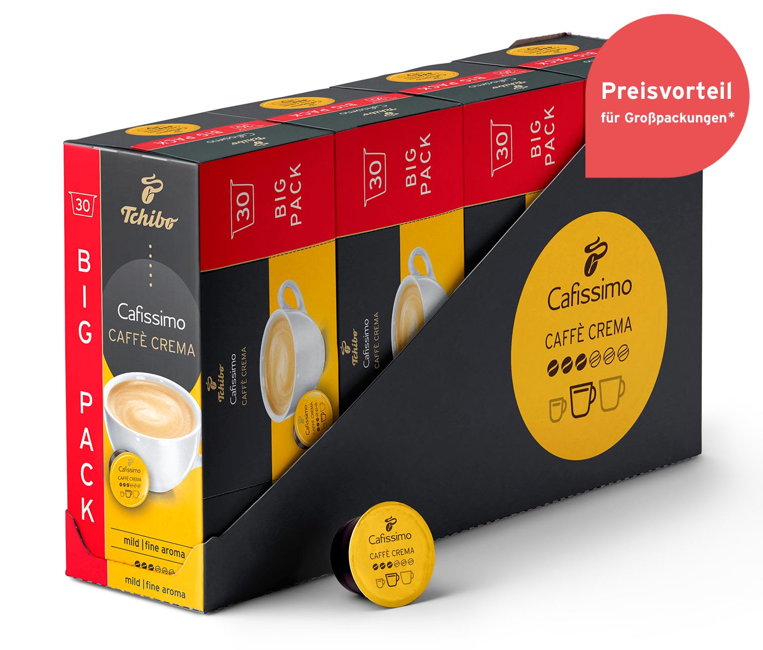 Cafissimo Caffè Crema mild - 120 Kapseln - Intensität: 3/6