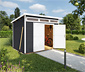 WEKA Gartenhaus mit Echtglas-Oberlichtern, 21mm »264 Gr.4«, anthrazit-weiß