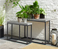 2er-Set Konsolentische mit Beton-Tischplatte