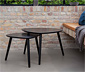 Couchtisch-Set (2-teilig), schwarz