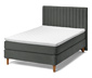 Boxspringbett, ca. 140 x 200 cm, anthrazit