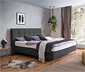 Boxspringbett »Arano«, 140 x 200 cm, Matratzenhärtegrad H2, dunkelgrau