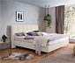 Boxspringbett »Arano«, 140 x 200 cm, Matratzenhärtegrad H2, cremebeige