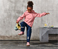 Thermo-Regenjacke, rosa