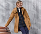 3-in-1-Outdoormantel, cognacfarben