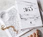 Notizbuch »365«, marmoriert
