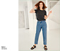 NAH/STUDIO Mom-Jeans | recycelte Baumwolle, Mid Blue