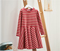 Jerseykleid, gestreift