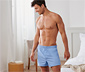 2 Web-Boxershorts, gestreift