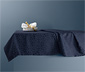 Jacquard-Tischdecke, ca. 140 x 180 cm, dunkelblau