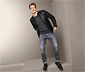 Lederjacke im Biker-Style