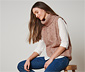 Strickpullunder mit Zopfmuster