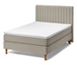 Boxspringbett, ca. 140 x 200 cm, beige