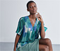 Bluse mit Aquarellprint