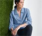 Bluse mit Polokragen
