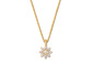 585 Gold-Kette mit 22 Brillanten, Stern