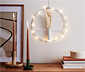 LED-Ring mit Trockenblumen
