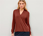 Blusenshirt mit V-Ausschnitt