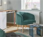 Sessel mit Cord-Bezug