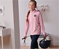 Langarm-Reitfunktionsshirt aus recyceltem Material, rosa