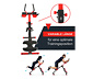 Body Coach 3-in-1-Fitnessgerät »AB'N ROWER«