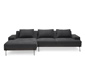 Scapa Ecksofa mit Longchair links, anthrazit