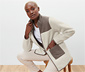 Teddy-Jacke, beige-braun