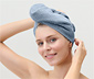 Turban-Handtuch, hellblau