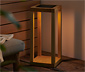 Solarlaterne aus Holz