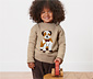 Kleinkind-Strickpullover mit Applikation