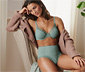 Highwaist-Slip, salbeifarben