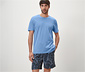 Shorty-Pyjama-Set, blau