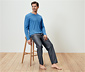 Pyjama mit gewebter Hose