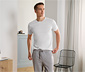 2 T-Shirts mit Rundhalsausschnitt, weiß