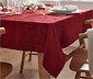 Jacquard-Tischdecke, 145 x 255 cm , rot