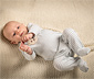 Steiff Baby-Strampler, blau