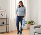 Shirt mit 3/4-Arm, hellblau-dunkelblau-weiß gestreift