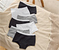 7 Kinder-Pantys, grau/weiß/schwarz