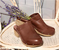 Leder-Clogs