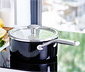 KitchenAid Steel Core Enamel Stielkasserolle, schwarz