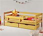 Kinderbett »IDA-MARIE« mit Schubladen und Rausfallschutz, ca. 70 x 160 cm, gelb