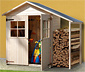WEKA Garten- und Terassenschrank mit Anbaudach »351 Gr.B«, 14 mm