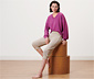3/4-Yogahose, beige