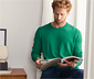 Pullover mit Rundhalsausschnitt, grün