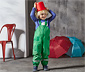 Regenhose aus recyceltem Material