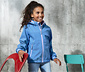Softshelljacke mit recyceltem Material