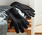 Fleece-Handschuhe, schwarz