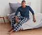 Jersey-Pyjama, kariert